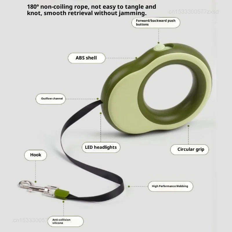 3.5 Meters Retractable Dog Leash Pet Leash Traction Rope Belt for Small Medium Dogs Pet Supplies Hiking Walking Traction Rope