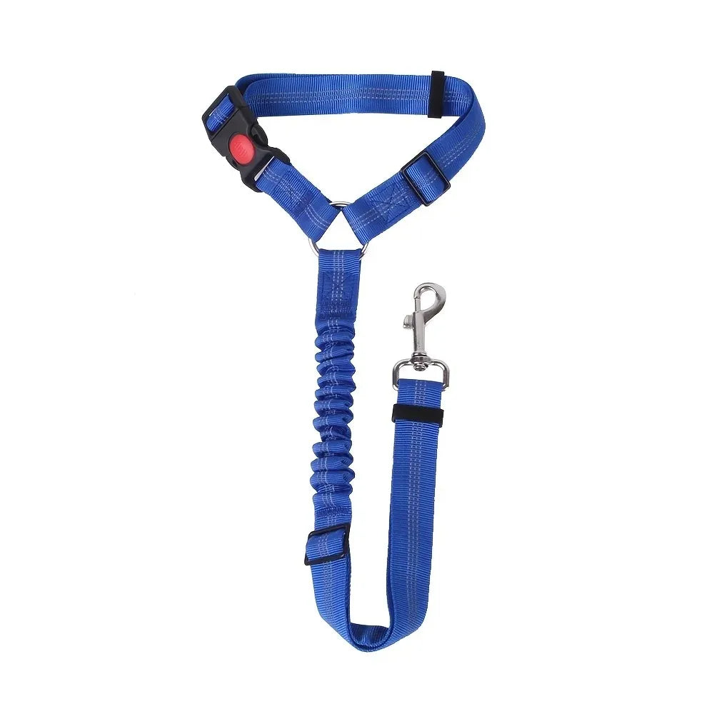 1pc Pet Dog Cat Seat Belts, Car Headrest Restraint Adjustable Safety Leads Vehicle Seatbelt Harness,Dog Accessories, Dog Harness