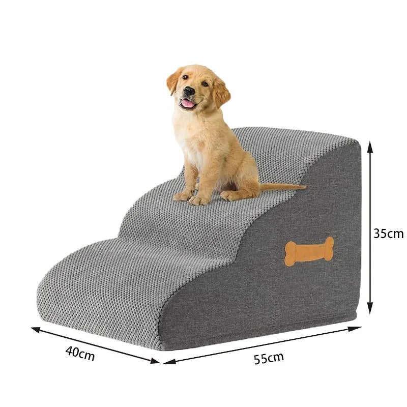 Ladder Dogs Pets Bone Handle Puppys Stairs Beside Sofa Bed Ramp for Dogs Protecting Pets Joint Safety Stairs for Pet Elderly Dog