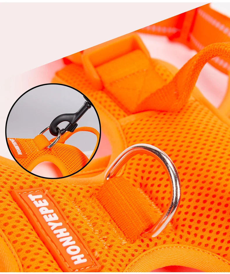 TRUELOVE Pet Harness Nylon Reflective Comfortable and Breathable Explosion-proof Small Medium Large Outdoor Camping HP5652