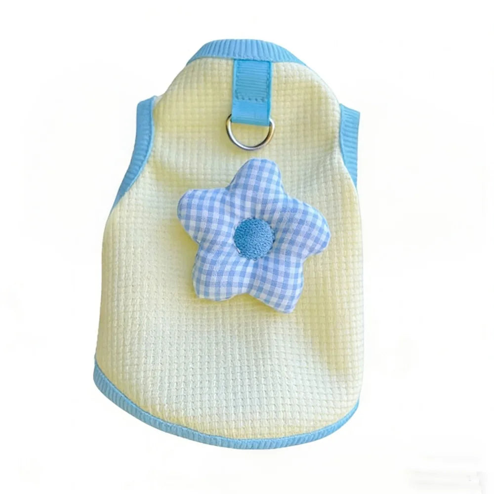 New Sizes S-L Pet Vest Comfortable Lightweight Cat Clothes Breathable Washable Puppy Kitten Apparel Outdoor Walking