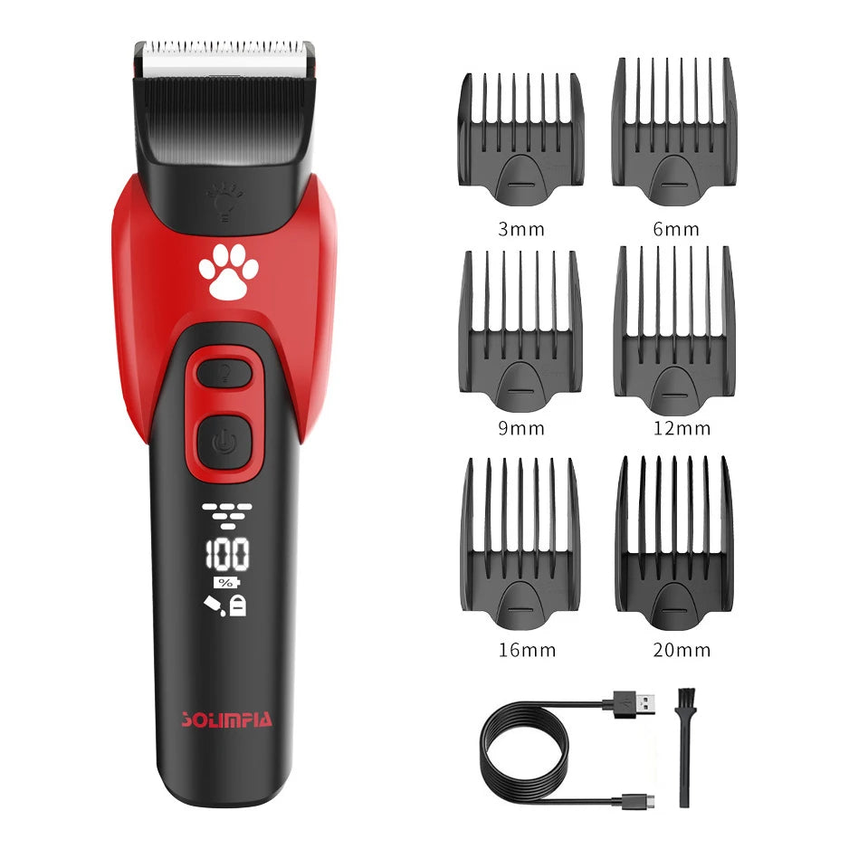 Electric Professional Pet Hair Clipper Big Dog Trimmer Shaver Rechargeable Animal Cats Hair Trimmer Cutting Machine for Sheep