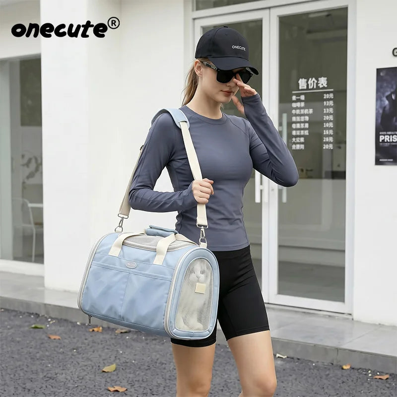 Pet Carrier Dog Travel Bags Airline Approved Transport For Small Dogs Cats Outgoing Cats Carrier Bag Travel Breathable Transport