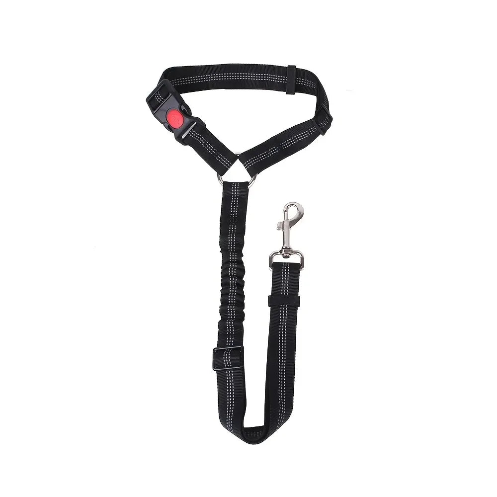 1pc Pet Dog Cat Seat Belts, Car Headrest Restraint Adjustable Safety Leads Vehicle Seatbelt Harness,Dog Accessories, Dog Harness