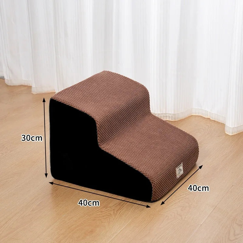 Detachable and Washable Pet 2-4 Tiered Non Sliding Dog Staircase Suitable for Bed Edge Sofa Pet Stairs for Dogs Dog Ramp
