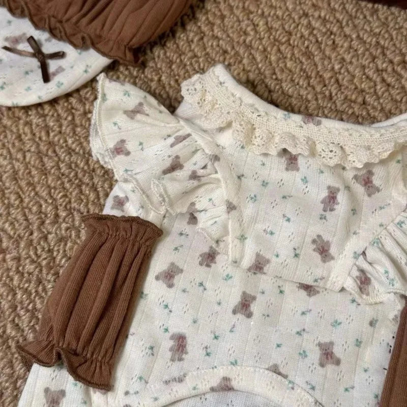 Pet Clothing Puppy Dress Winter New Floral Lace Base Shirt for Dogs Cats Soft Inner Layer Clothes for Small Dogs Puppy Clothes