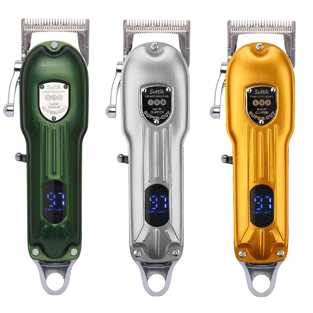 Professional Dog Hair Clipper All Metal Rechargeable Pet Trimmer  Puppy Grooming Haircut Low Noice