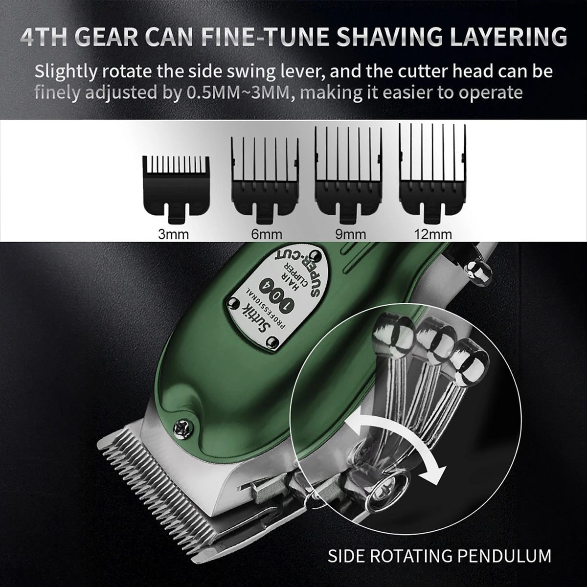 Professional Dog Hair Clipper All Metal Rechargeable Pet Trimmer  Puppy Grooming Haircut Low Noice
