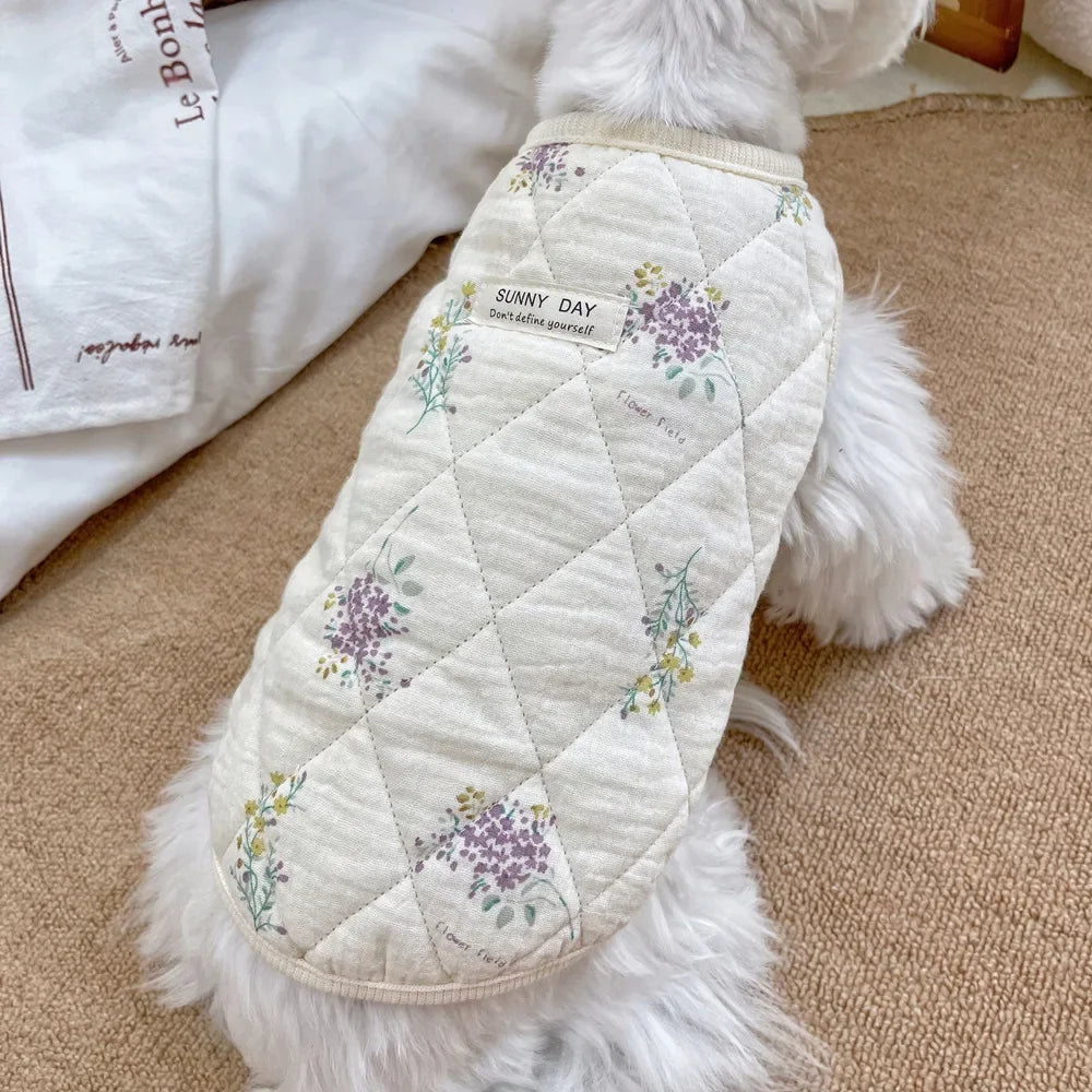 Pet Flying Sleeve Vest Pet Clothes Cotton Clothing Small Dog Cat Clothing Home Clothes Dog Jacket Puppy Clothes for Small Dogs