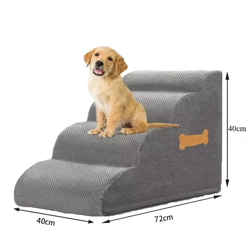Ladder Dogs Pets Bone Handle Puppys Stairs Beside Sofa Bed Ramp for Dogs Protecting Pets Joint Safety Stairs for Pet Elderly Dog