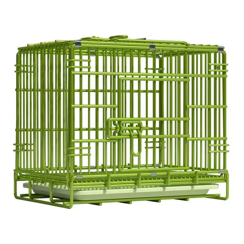 ‌Heavy-Duty Foldable Dog Crate  - Reinforced for Small/Medium/Large Breeds, Indoor Pet Cage with Removable Tray