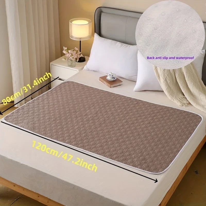Washable Incontinence Pads for Elderly & Pets - Leak-Proof Bed Care Mats, Ideal for Menstruation & Home Use, Multiple Sizes