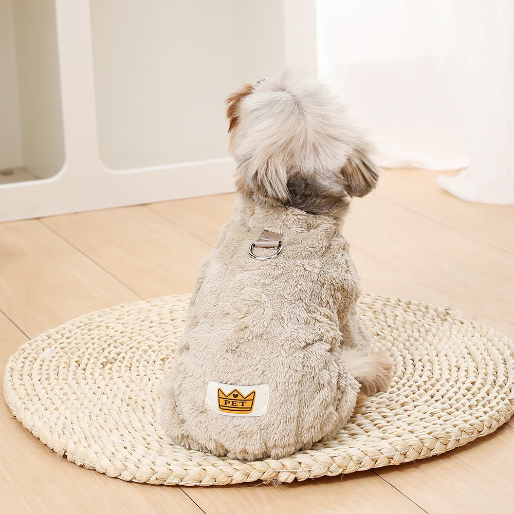 Pet Dog Jumpsuit for Small Medium Dogs Cats Winter Warm Fleece Dog Clothes Yorkshire Jacket Outfits French Bulldog Pug Clothing