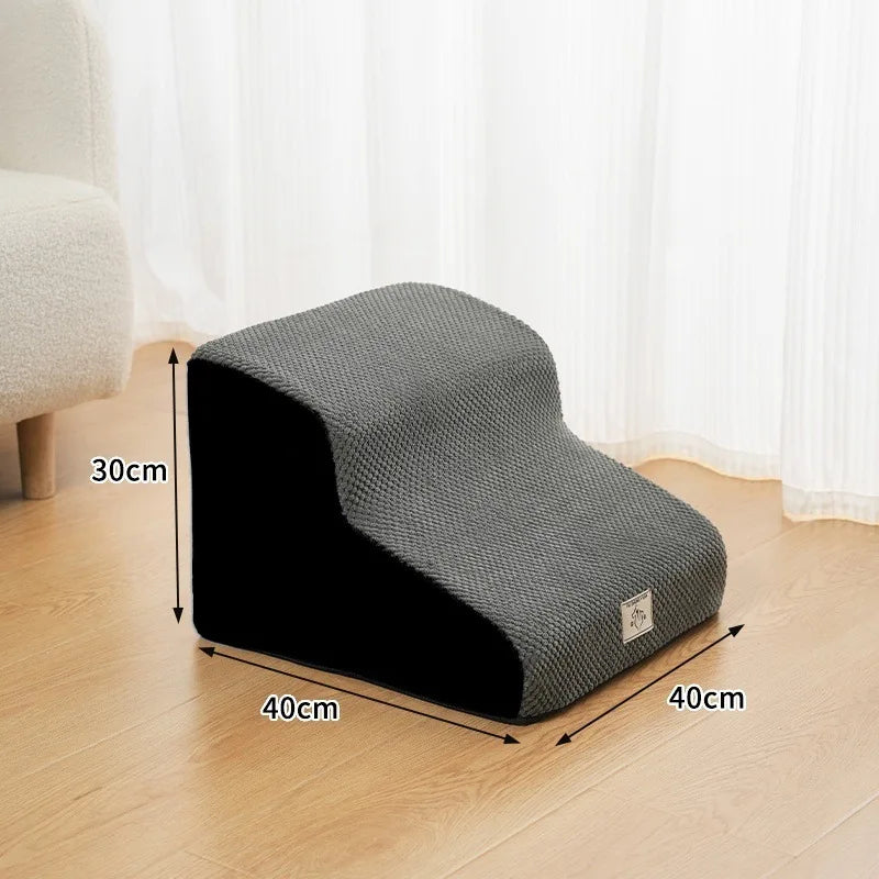 Detachable and Washable Pet 2-4 Tiered Non Sliding Dog Staircase Suitable for Bed Edge Sofa Pet Stairs for Dogs Dog Ramp