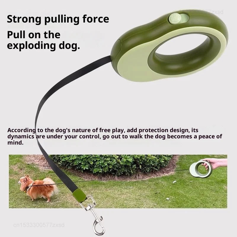 3.5 Meters Retractable Dog Leash Pet Leash Traction Rope Belt for Small Medium Dogs Pet Supplies Hiking Walking Traction Rope