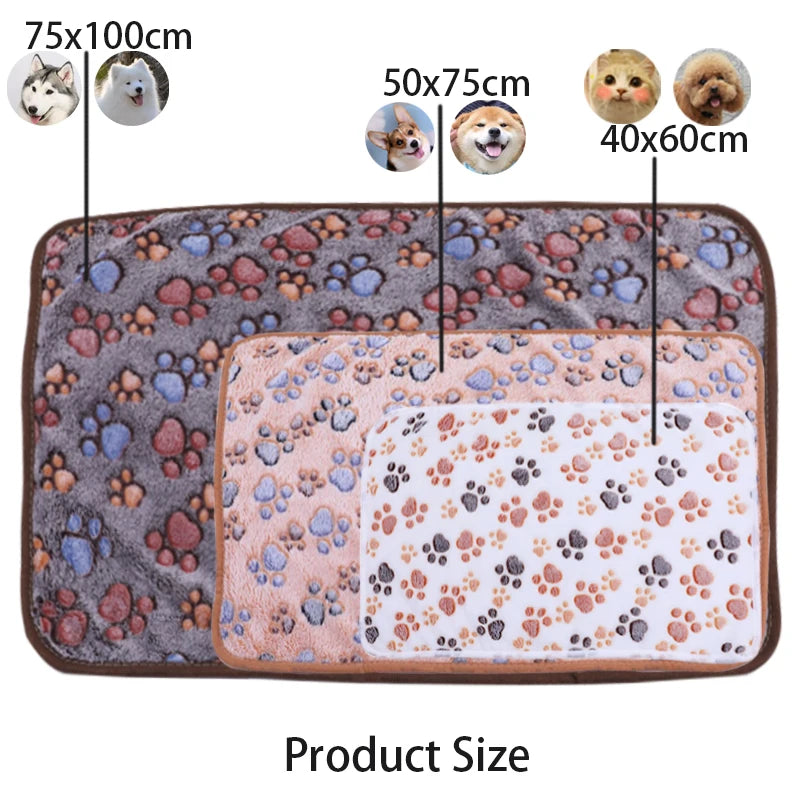 Soft Pet Dog Blanket Winter Coral Fleece Blanket Comfortable Cat Dog Bed Sheet Sofa Blanket Warm Sleeping Blanket Pet Supplies