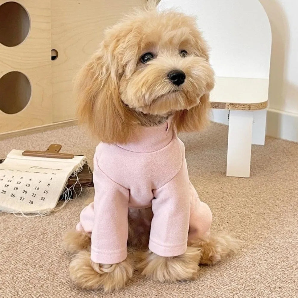 Warm Elastic Pet Jumpsuit Breathable Windproof Pet Four Legged Pants Soft Comfortable Dog Fleece Pajamas Indoor Outfit