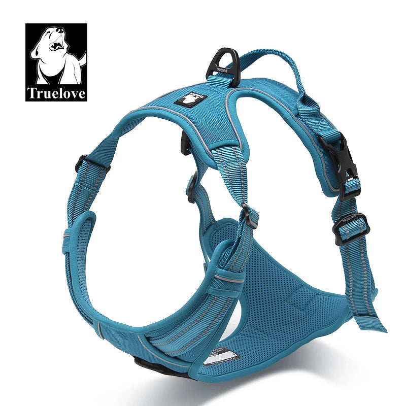 Truelove Pet Harness Fashionable Nylon Durable Dog Harness Reflective Breathable Padded Training Vest Luxury Pet Accessories