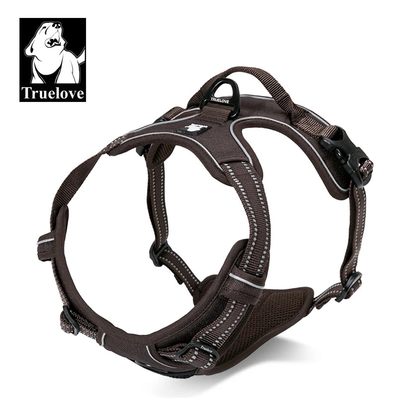 Truelove Pet Harness Fashionable Nylon Durable Dog Harness Reflective Breathable Padded Training Vest Luxury Pet Accessories