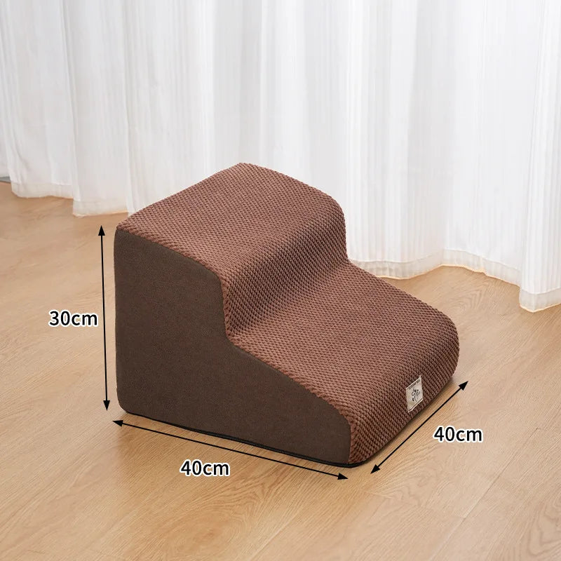 Detachable and Washable Pet 2-4 Tiered Non Sliding Dog Staircase Suitable for Bed Edge Sofa Pet Stairs for Dogs Dog Ramp