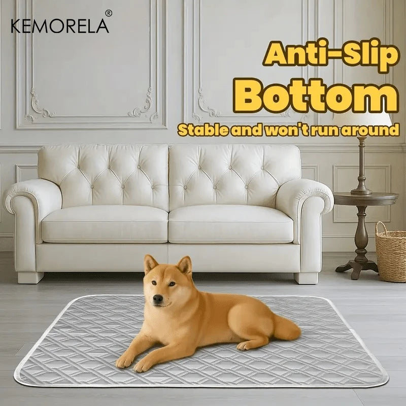 2PCS Washable Pet Training Pads - Reusable Puppy Pee Pads with Quick-Dry Surface,Leak-Proof Backing for Crate,Bed Multiple Sizes