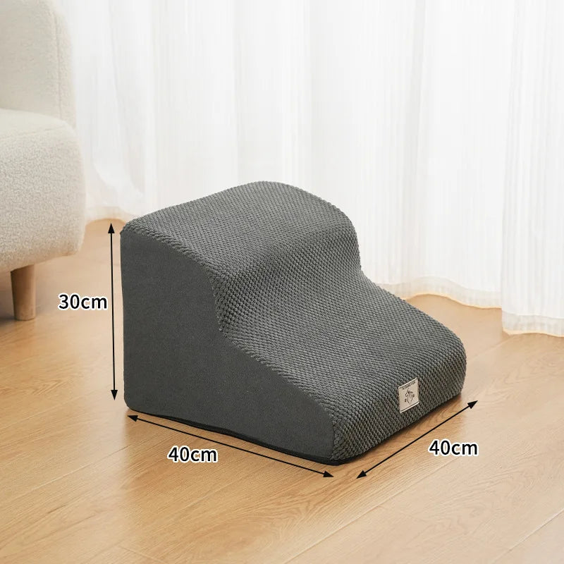 Detachable and Washable Pet 2-4 Tiered Non Sliding Dog Staircase Suitable for Bed Edge Sofa Pet Stairs for Dogs Dog Ramp
